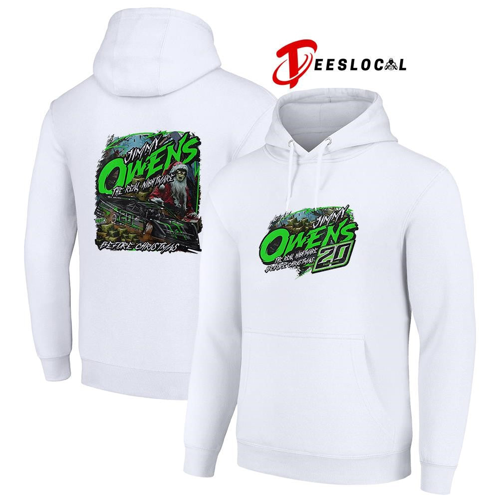Jimmy Owens the real nightmare before Christmas car racing shirt