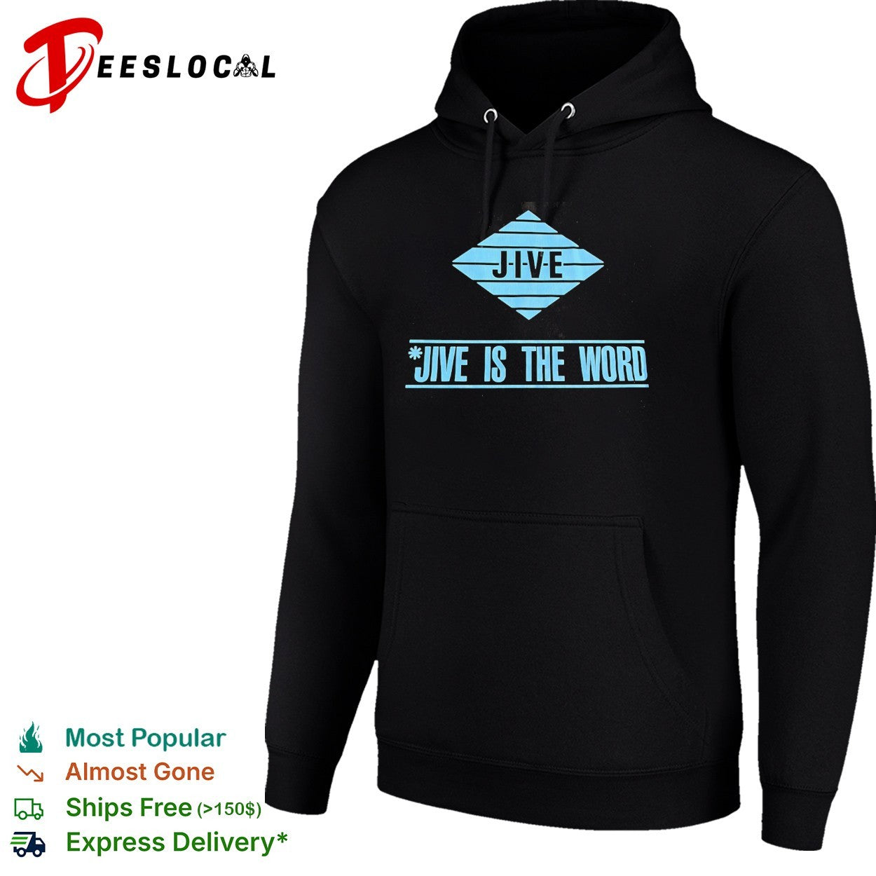 Jive is the word diamond shape emblem music shirt