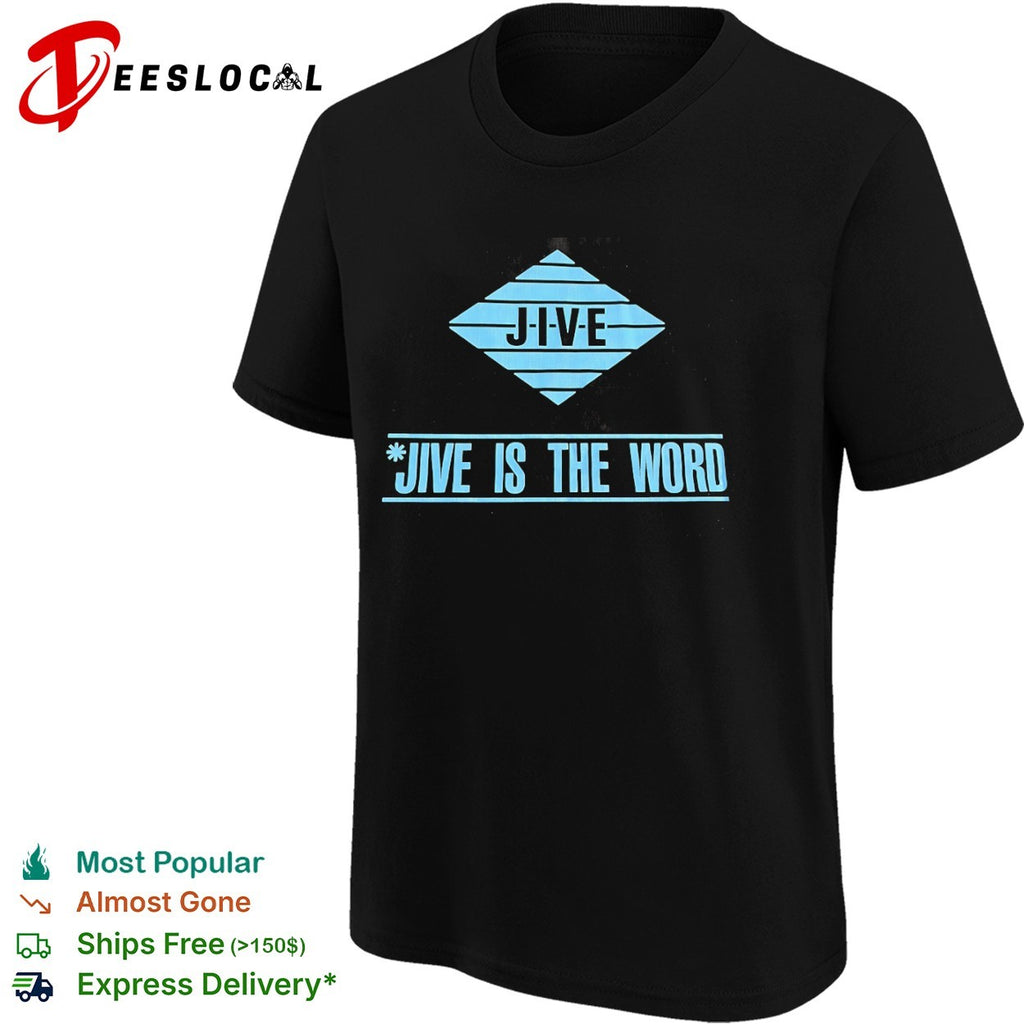 Jive is the word diamond shape emblem music shirt