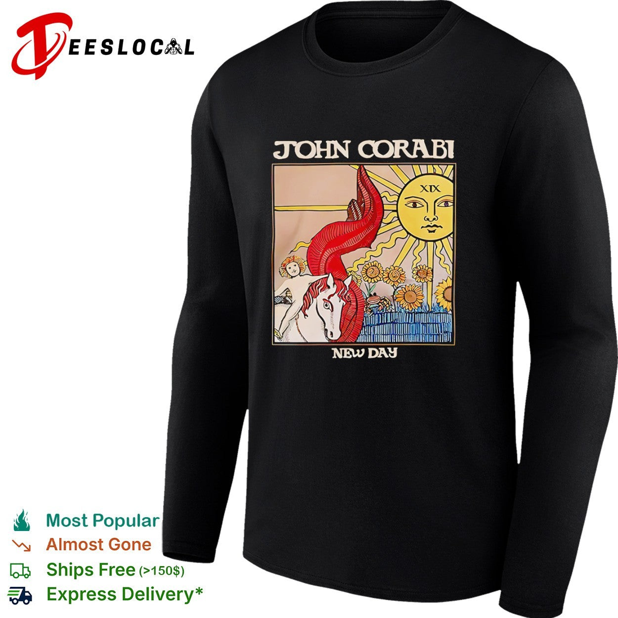 John Corabi New Day The Sun XIX Tarot Card shirt
