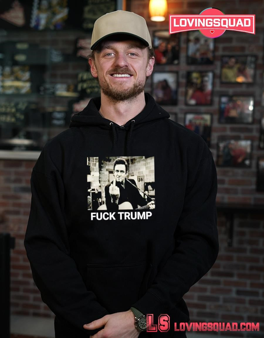 Johnny Cash Fuck Trump Funny shirt