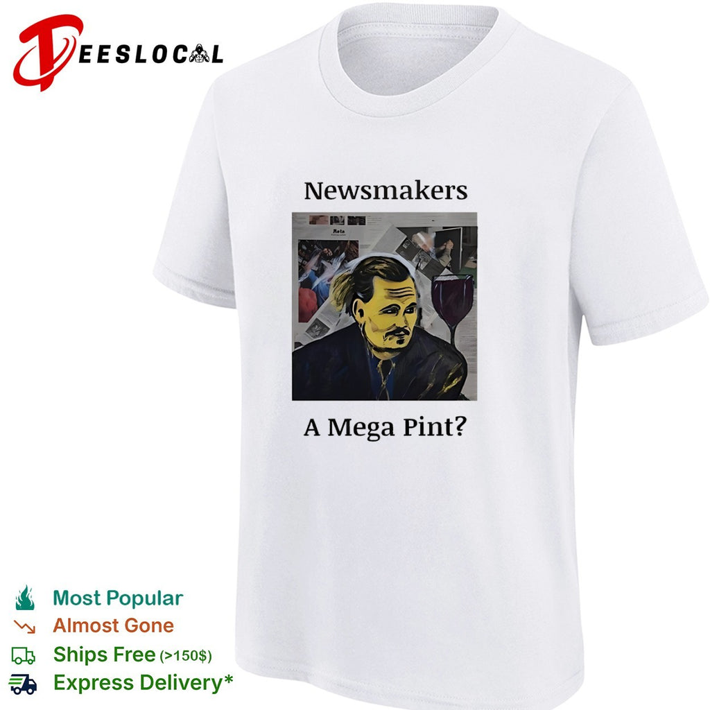 Johnny Depp Newsmakers a Mega Pint shirt