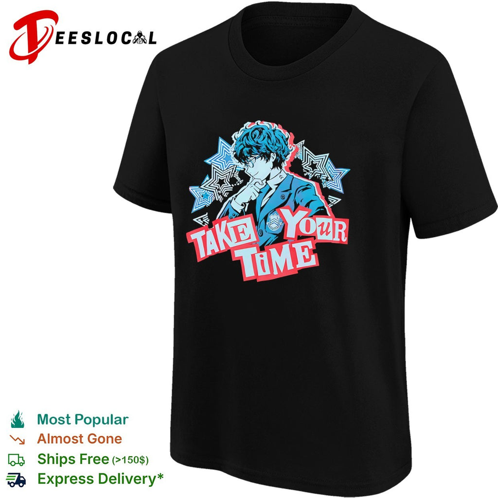 Joker Persona 5 take your time stars shirt