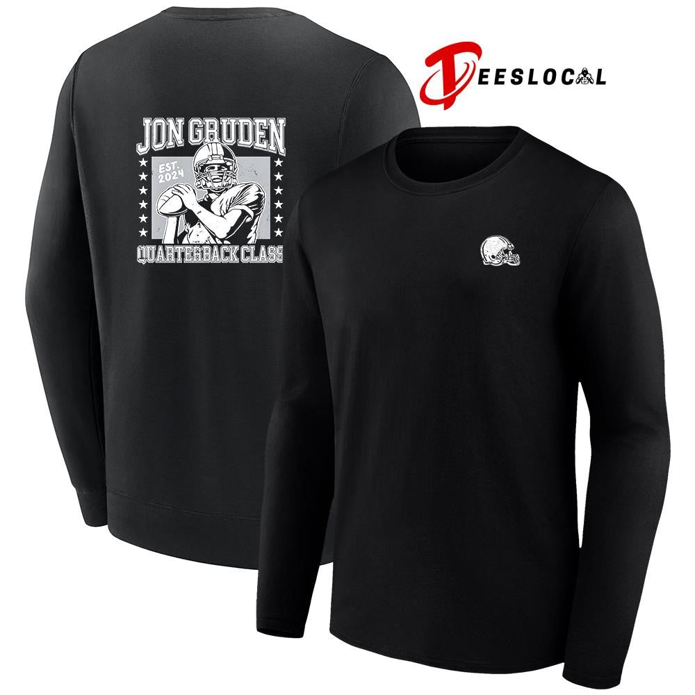 Jon Gruden quaterback class est 2024 helmet graphic shirt