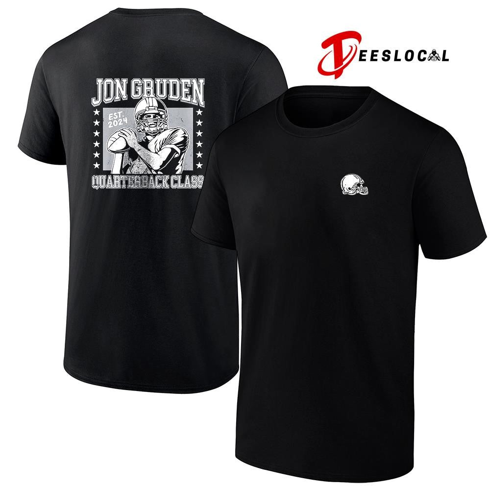 Jon Gruden quaterback class est 2024 helmet graphic shirt