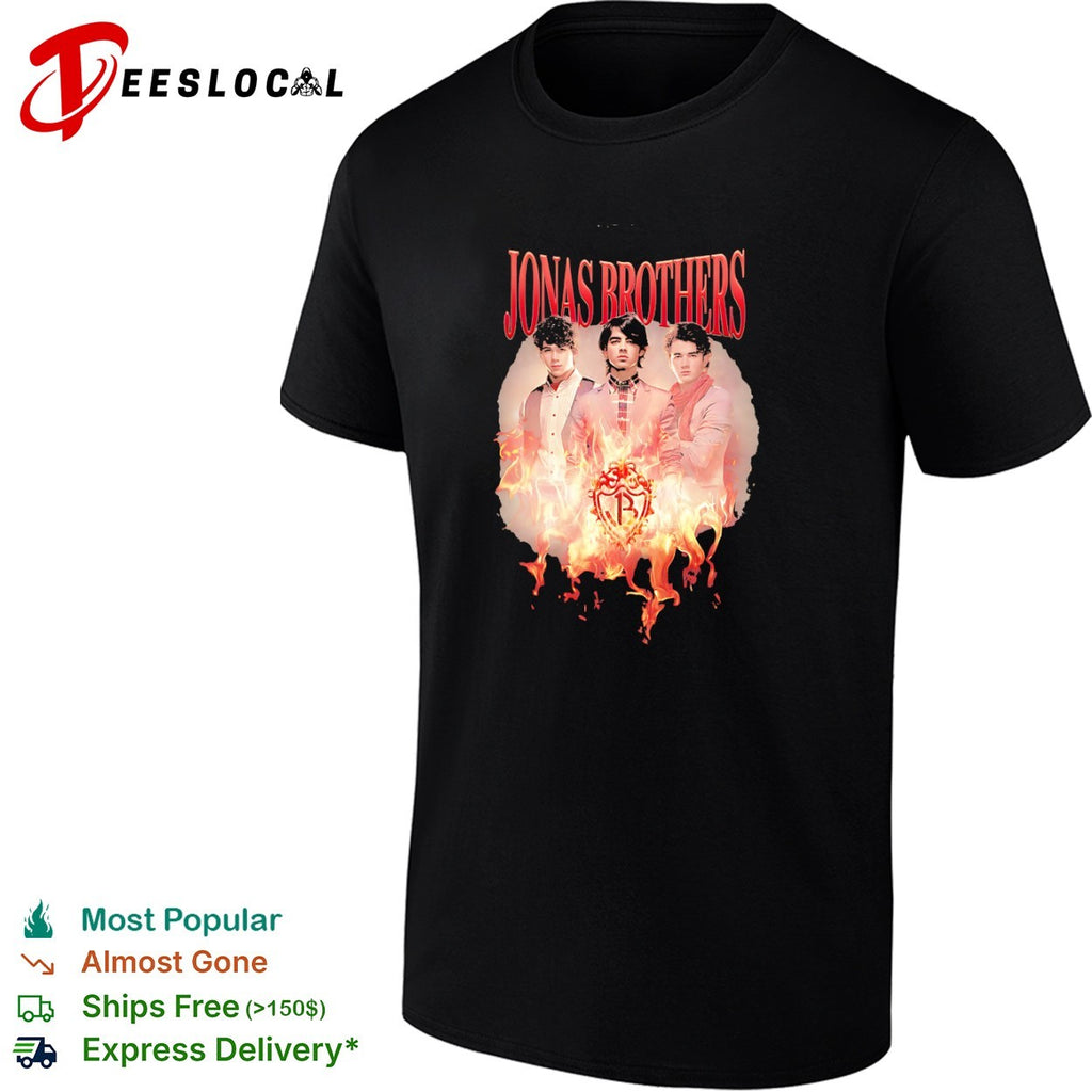 Jonas Brothers fire shirt
