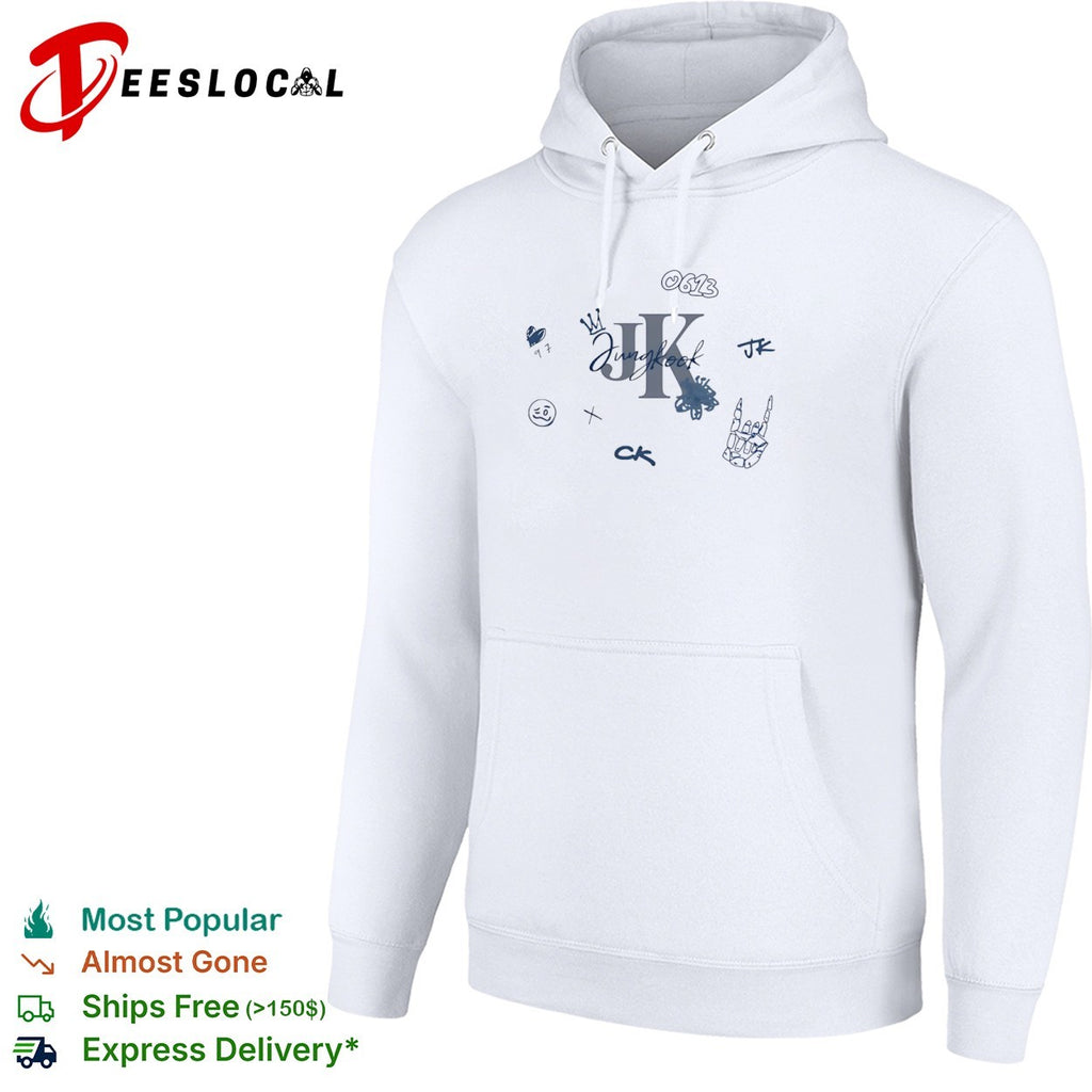 Jungkook BTS 0613 JK Crown Heart 97 Skeleton shirt