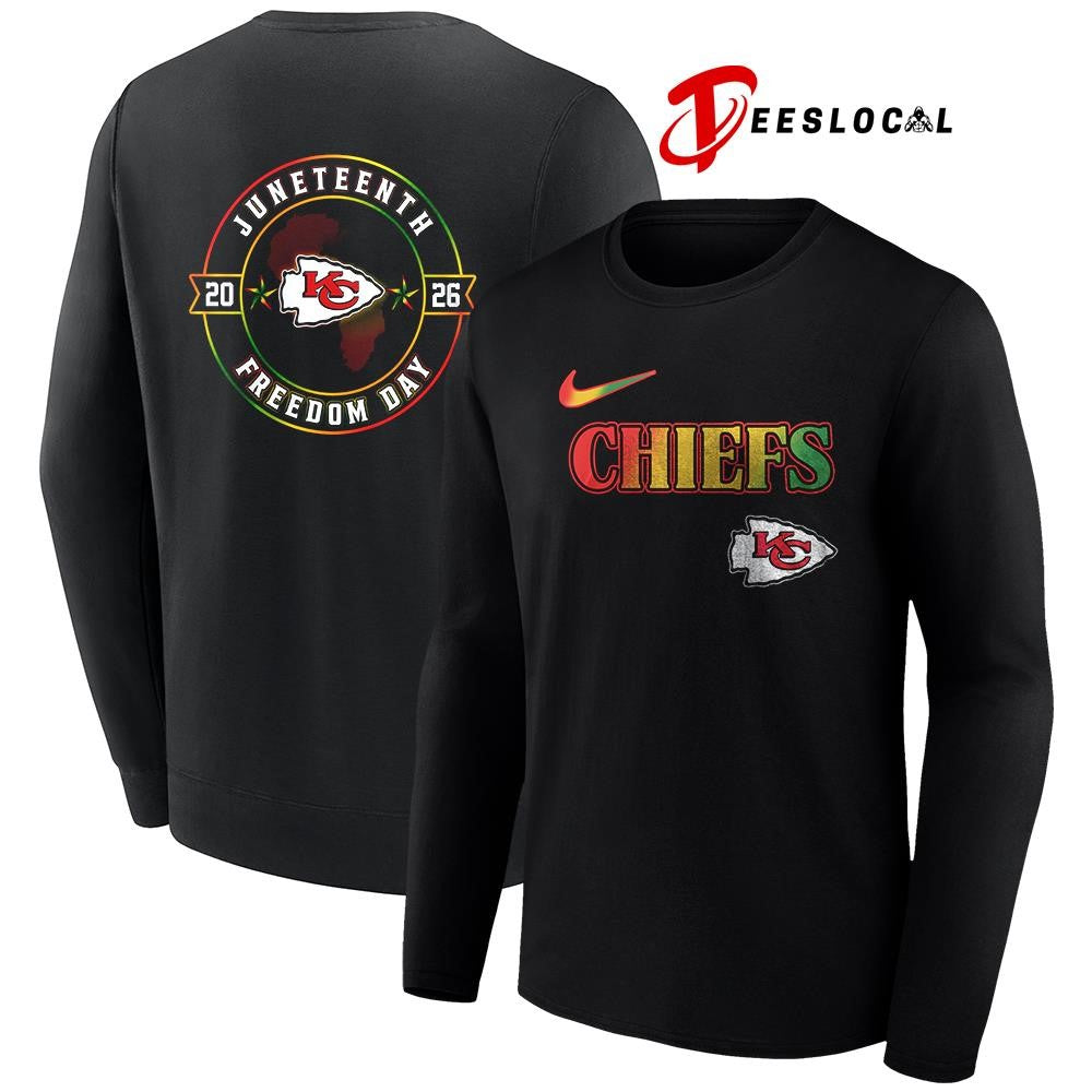 Kansas City Chiefs x Juneteenth Strong freedom day logo shirt
