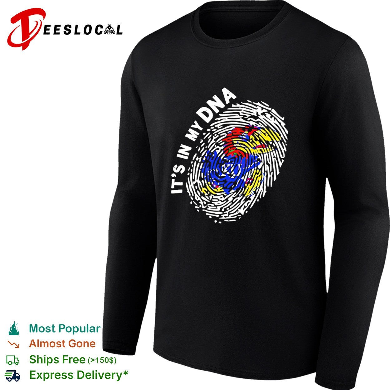 Kansas Jayhawks It is in My DNA Fingerprint Logo shirt