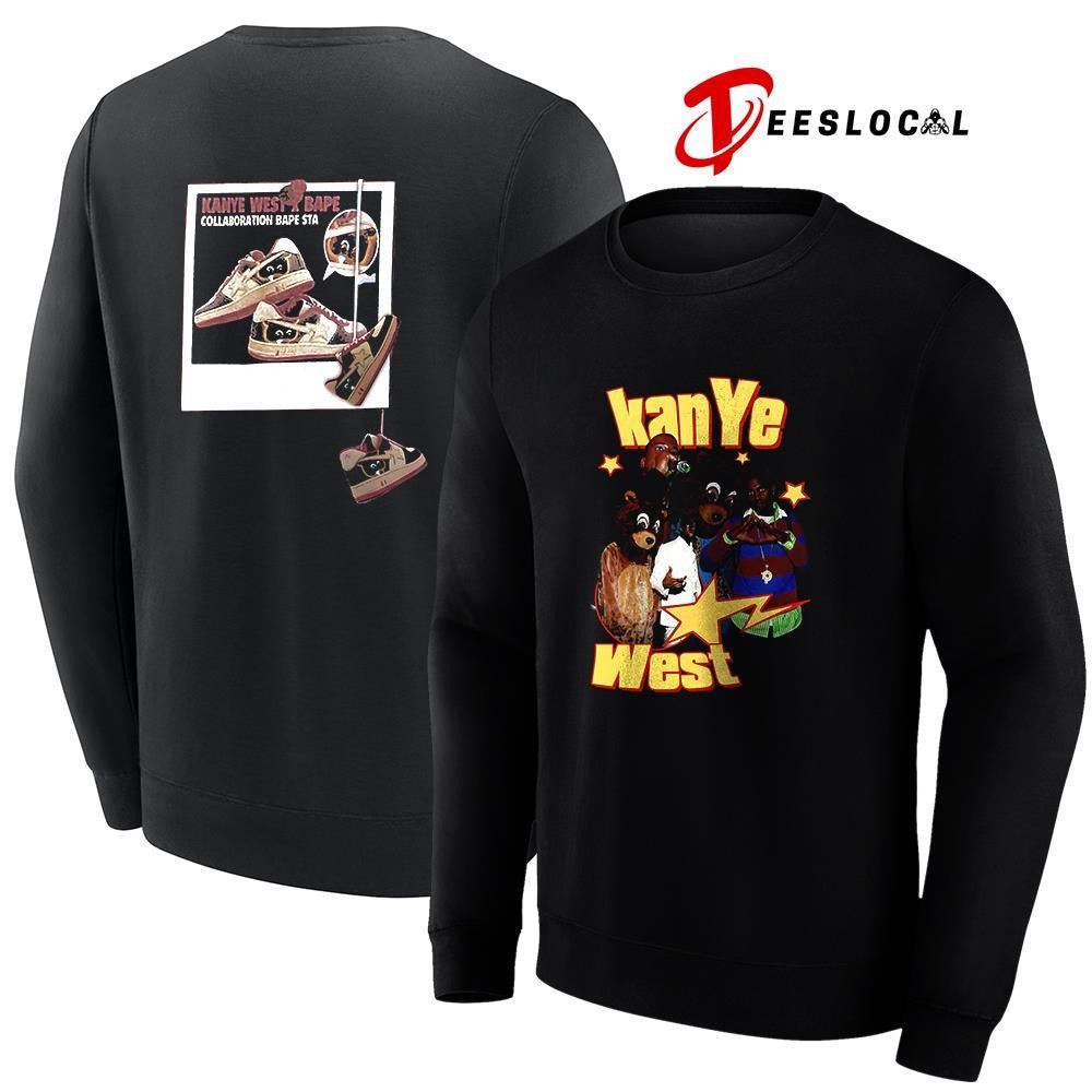 Kanye West x Bape collaboration college dropout graphic shirt