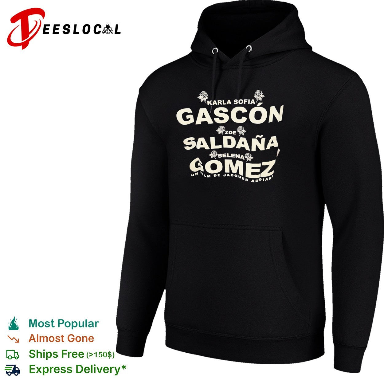 Karla Sofia Gascon Zoe Saldana Selena Gomez Emilia Perez Un Film de Jacques Audiard shirt
