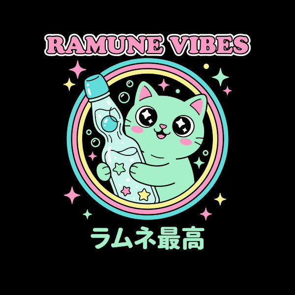 Kawaii Mint Cat Retro Japanese Soda