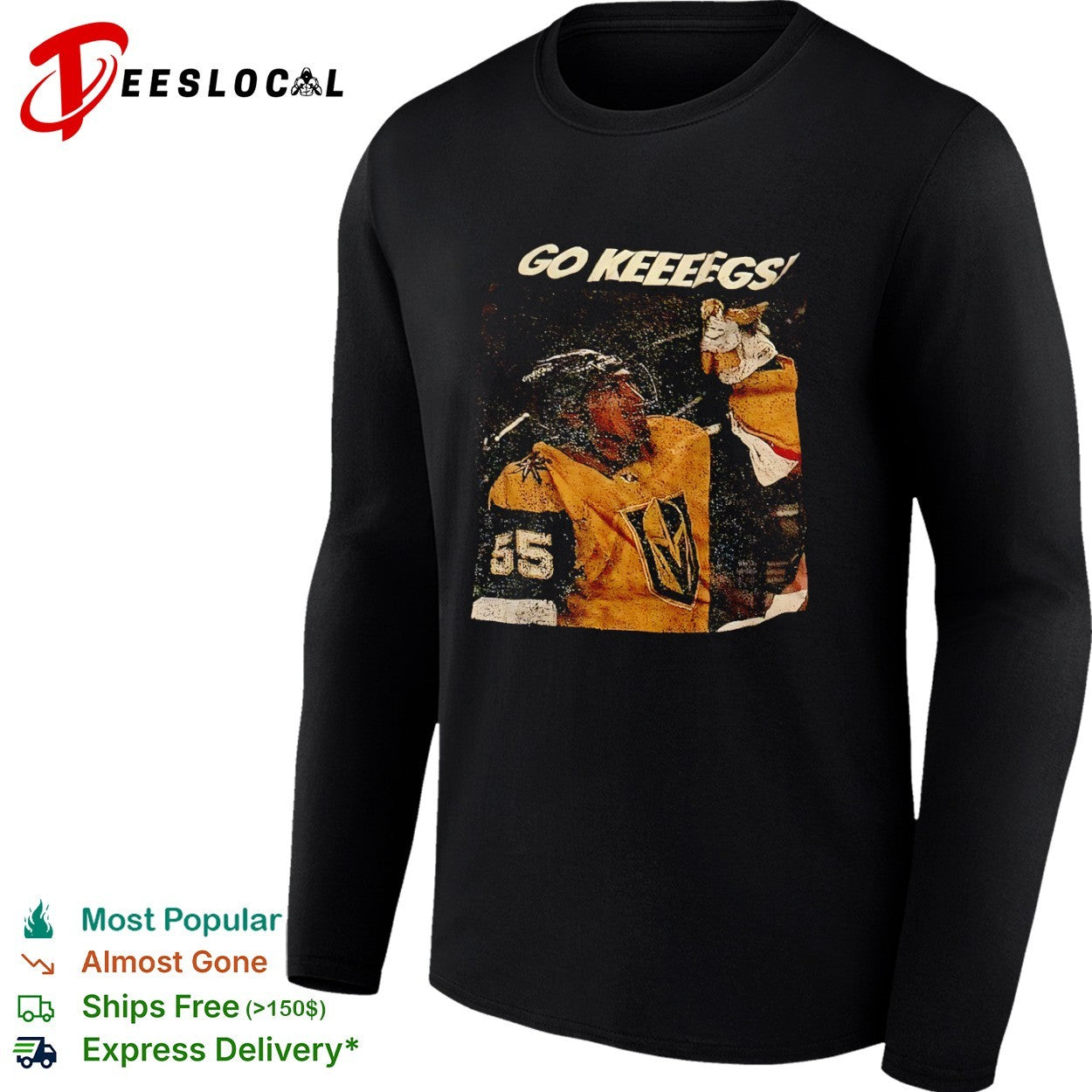 Keegan Kolesar Vegas Golden Knights NHL Go Keeeggs shirt