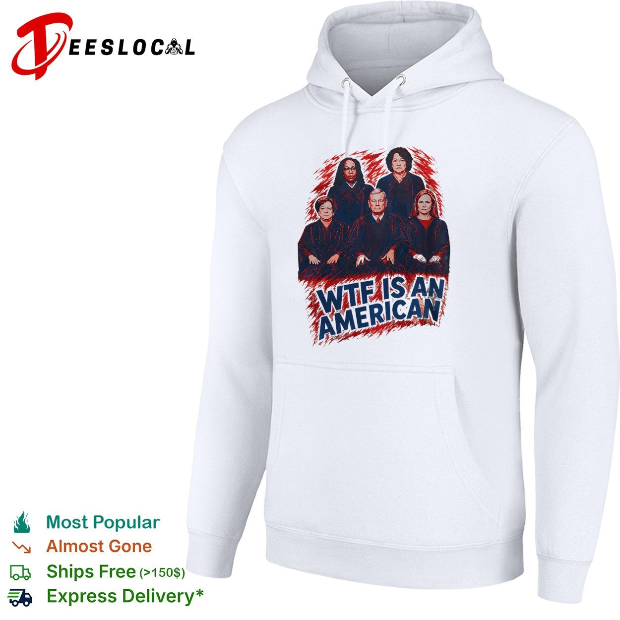 Ketanji Brown Jackson Elena Kagan John Roberts Sonia Sotomayor Amy Barrett wtf is an American shirt