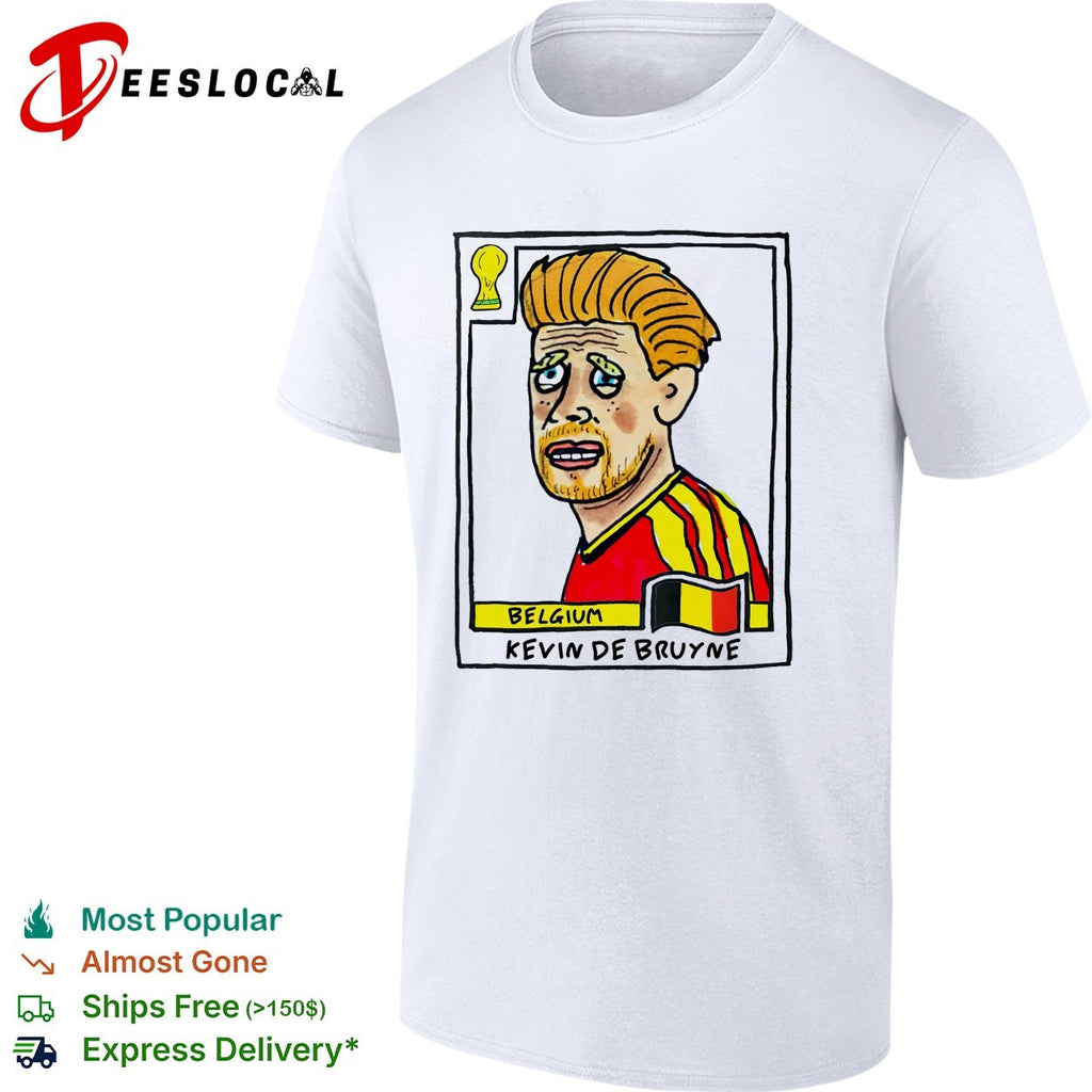 Kevin De Bruyne Belgium soccer player artistic collectible card shirt