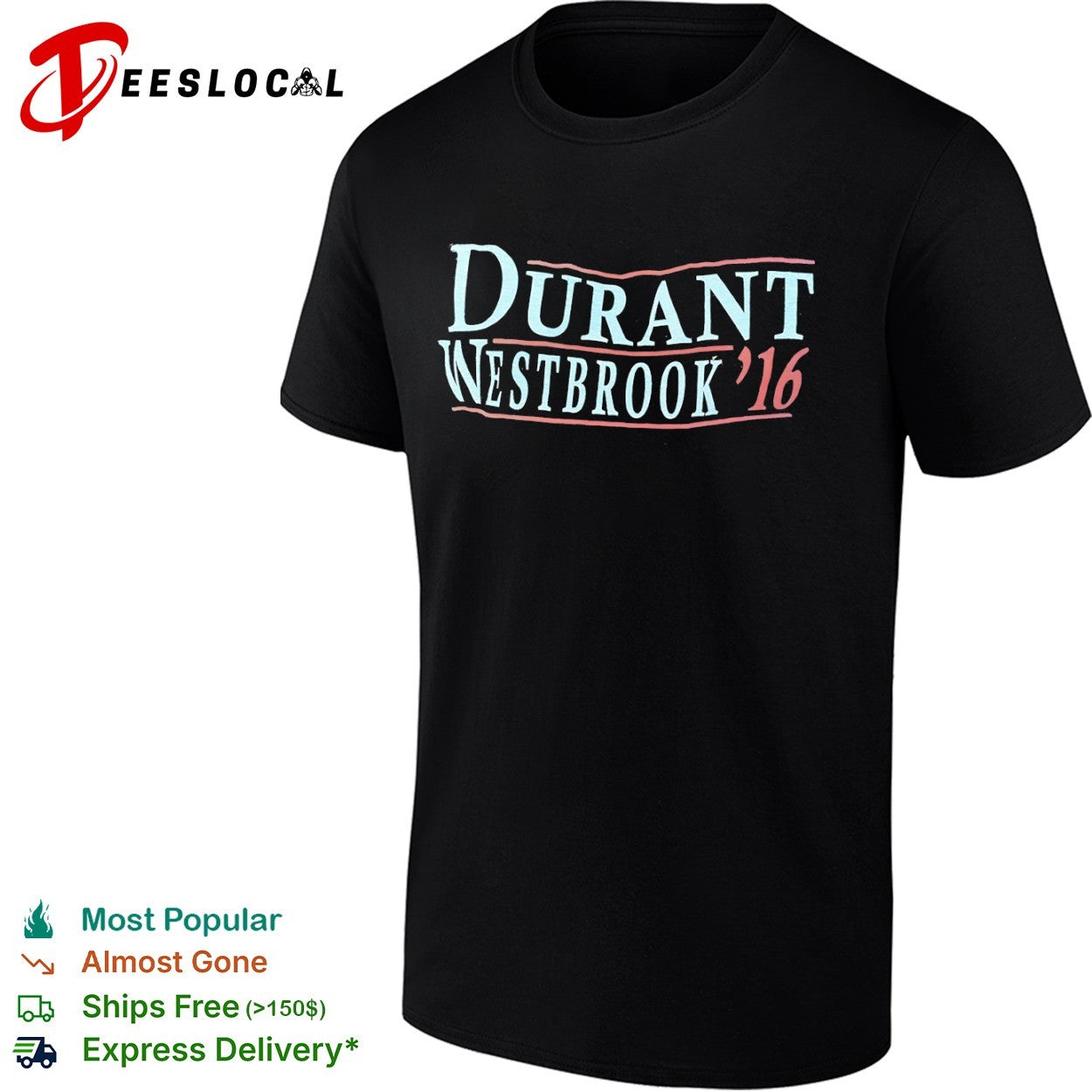 Kevin Durant Russell Westbrook 2016 vintage shirt