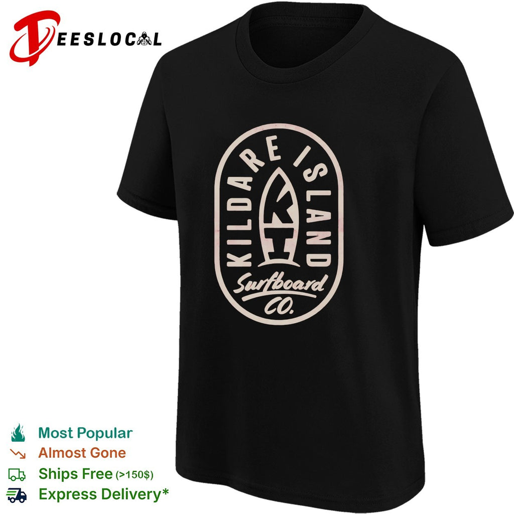 Kildare Island Surfboard Co badge logo shirt