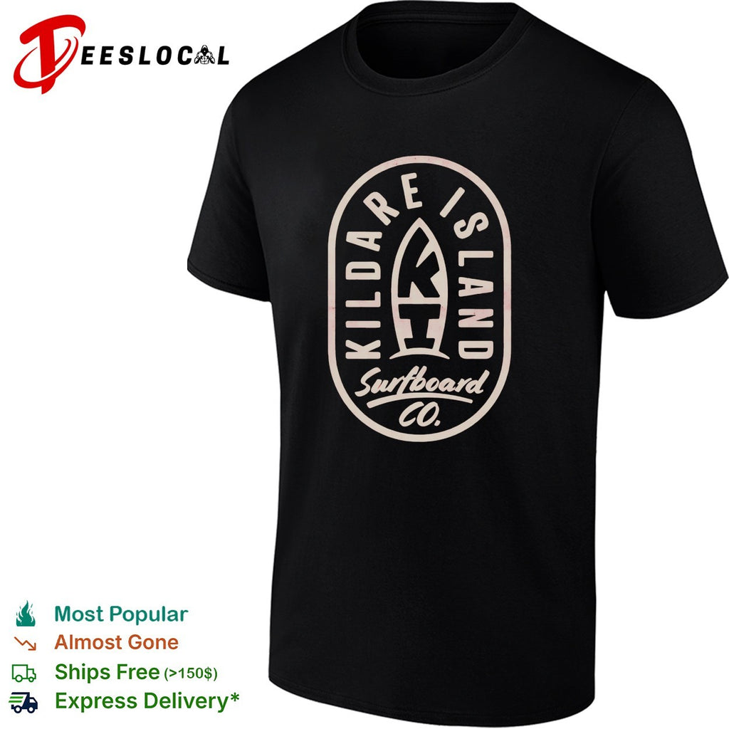 Kildare Island Surfboard Co badge logo shirt