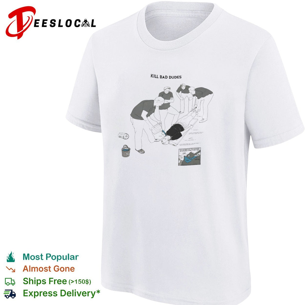 Kill bad dudes diagram waterboarding interrogation procedure shirt