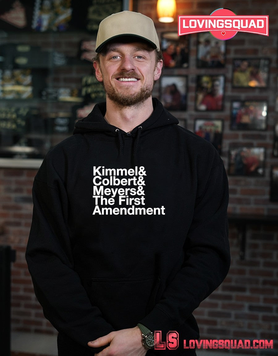Kimmel & Colbert & Meyers & The First Amendment Shirt