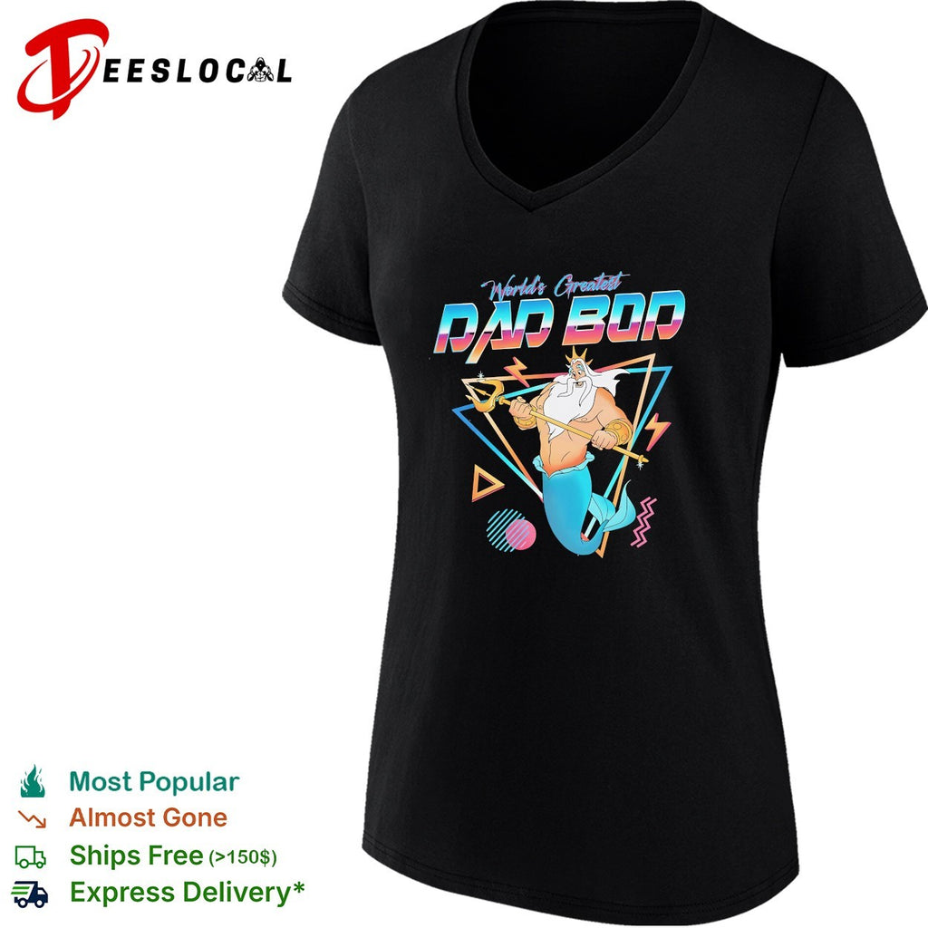 King Triton world’s greatest dad bod retro 80s shirt