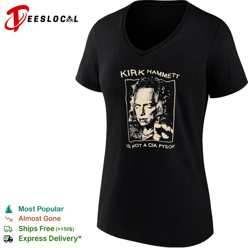 Kirk Hammett Metallica is not a CIA pysop portrait shirt