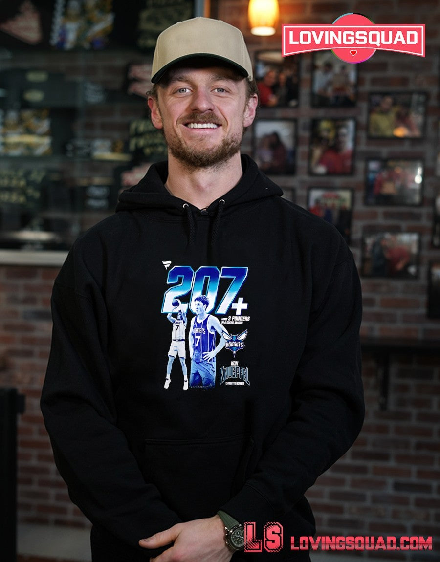 Kon Knueppel Charlotte Hornets Most 3 Pointers in a Rookie Season Milestone Shirt