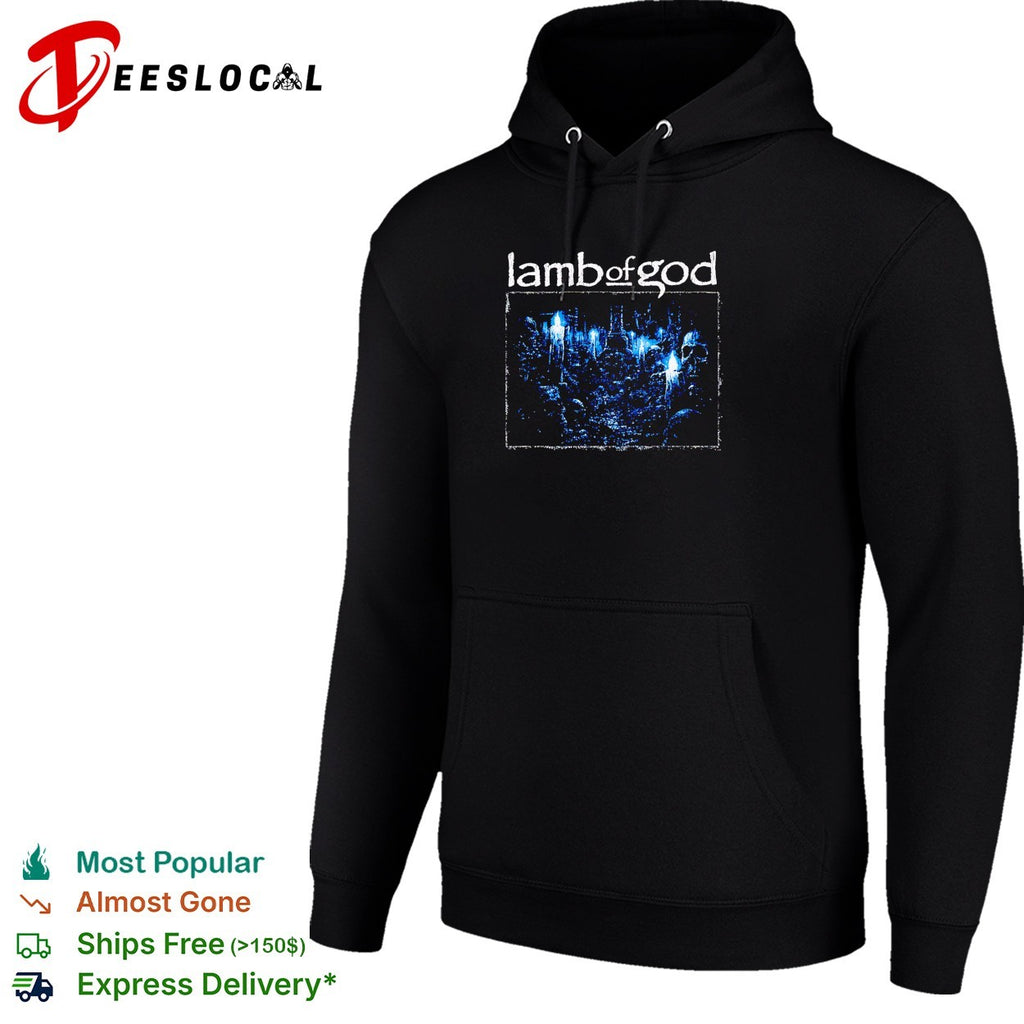 Lamb of God cemetery candles skull band shirt