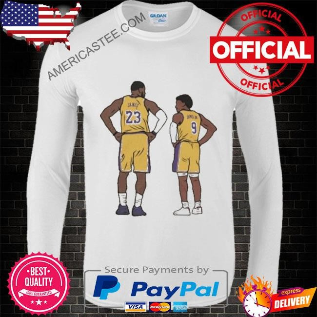 Lebron and bronny james los angeles lakers shirt