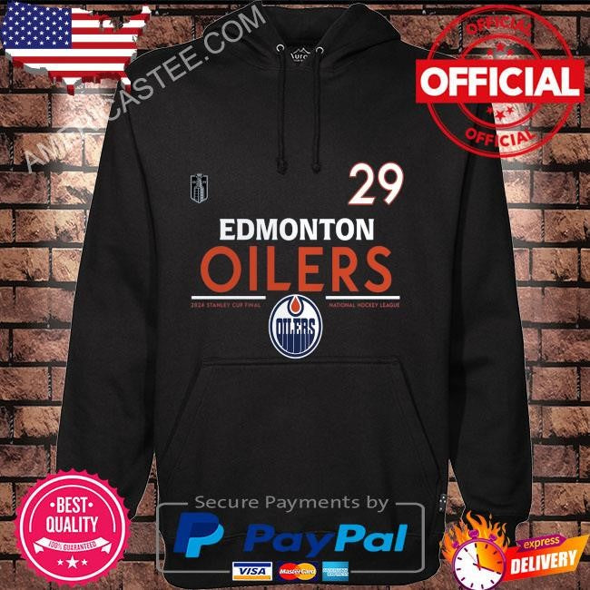 Leon draisaitl edmonton oilers fanatics 2024 stanley cup final authentic pro name & number shirt