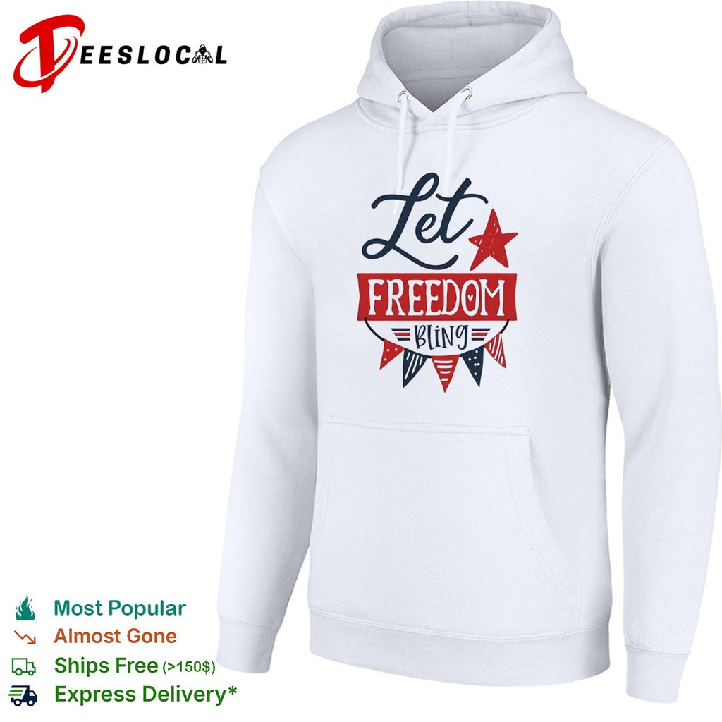 Let Freedom Bling Fourth of July Patriotic Americana Independence Day shirt
