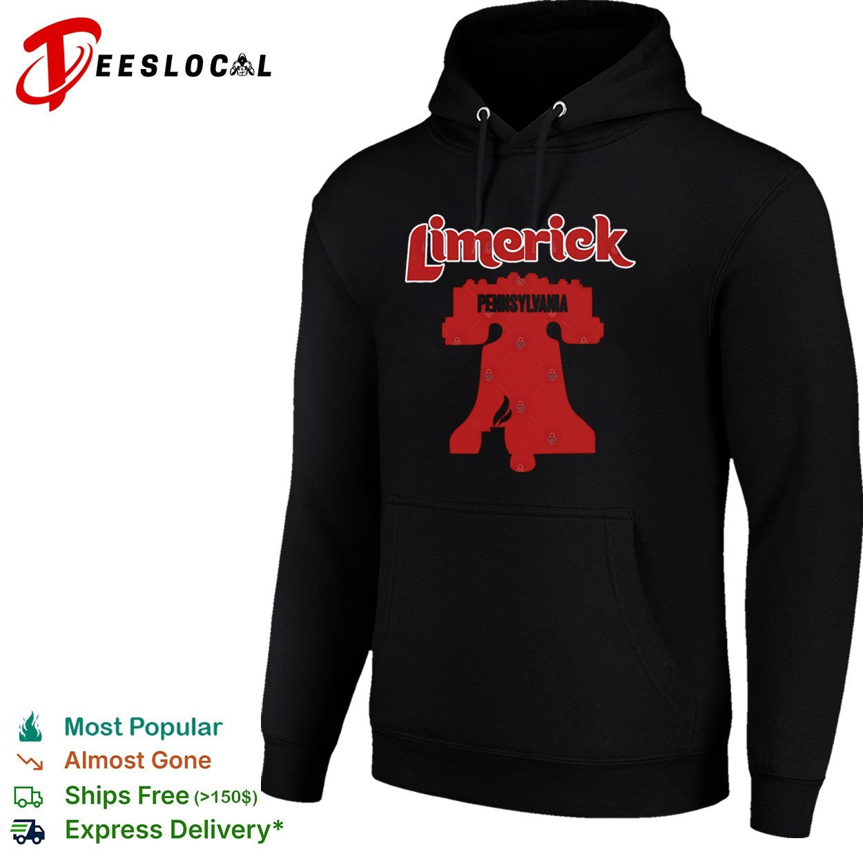 Limerick Pennsylvania Liberty Bell style Philadelphia Phillies shirt