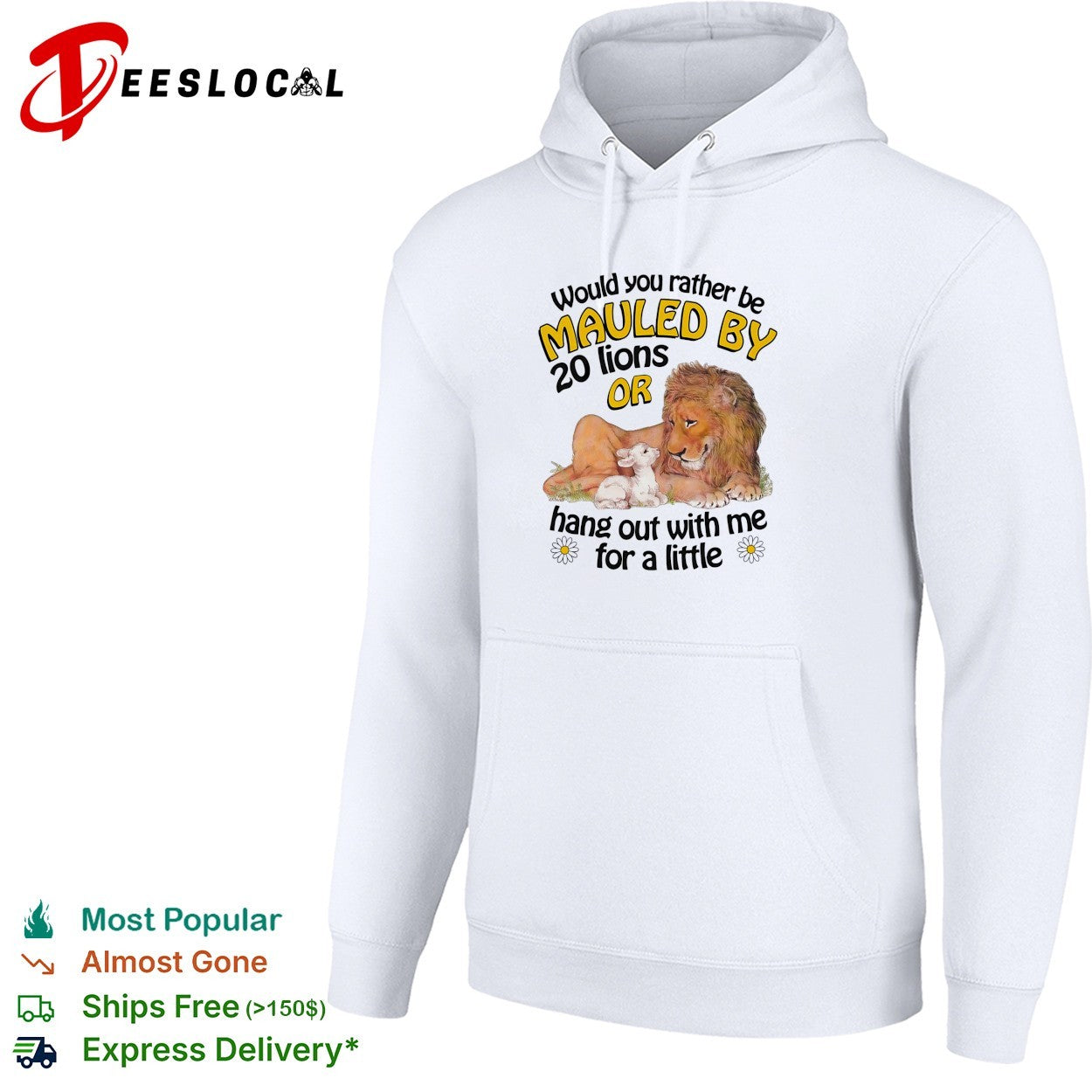 Lion and lamb would you rather be mauled by 20 lions or hang out shirt