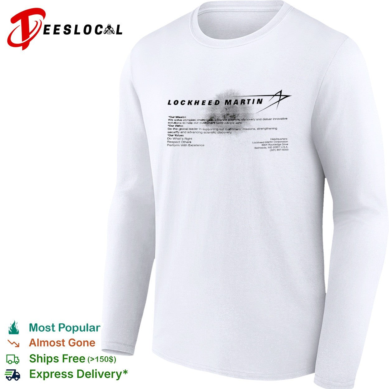 Lockheed Martin our mission star logo shirt