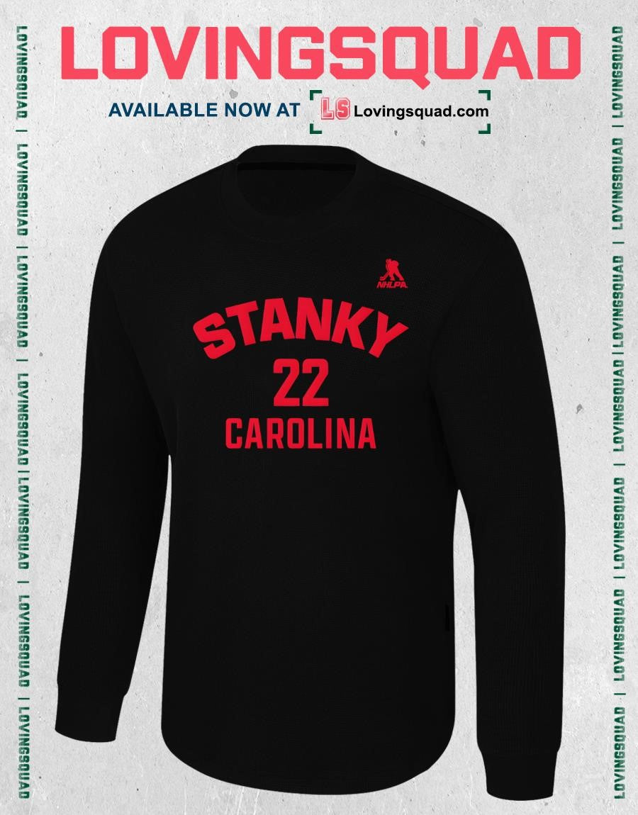 Logan Stankoven Carolina Name & Number Shirt