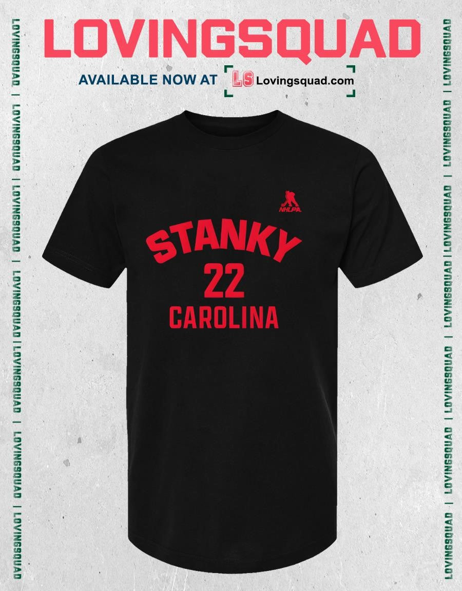 Logan Stankoven Carolina Name & Number Shirt