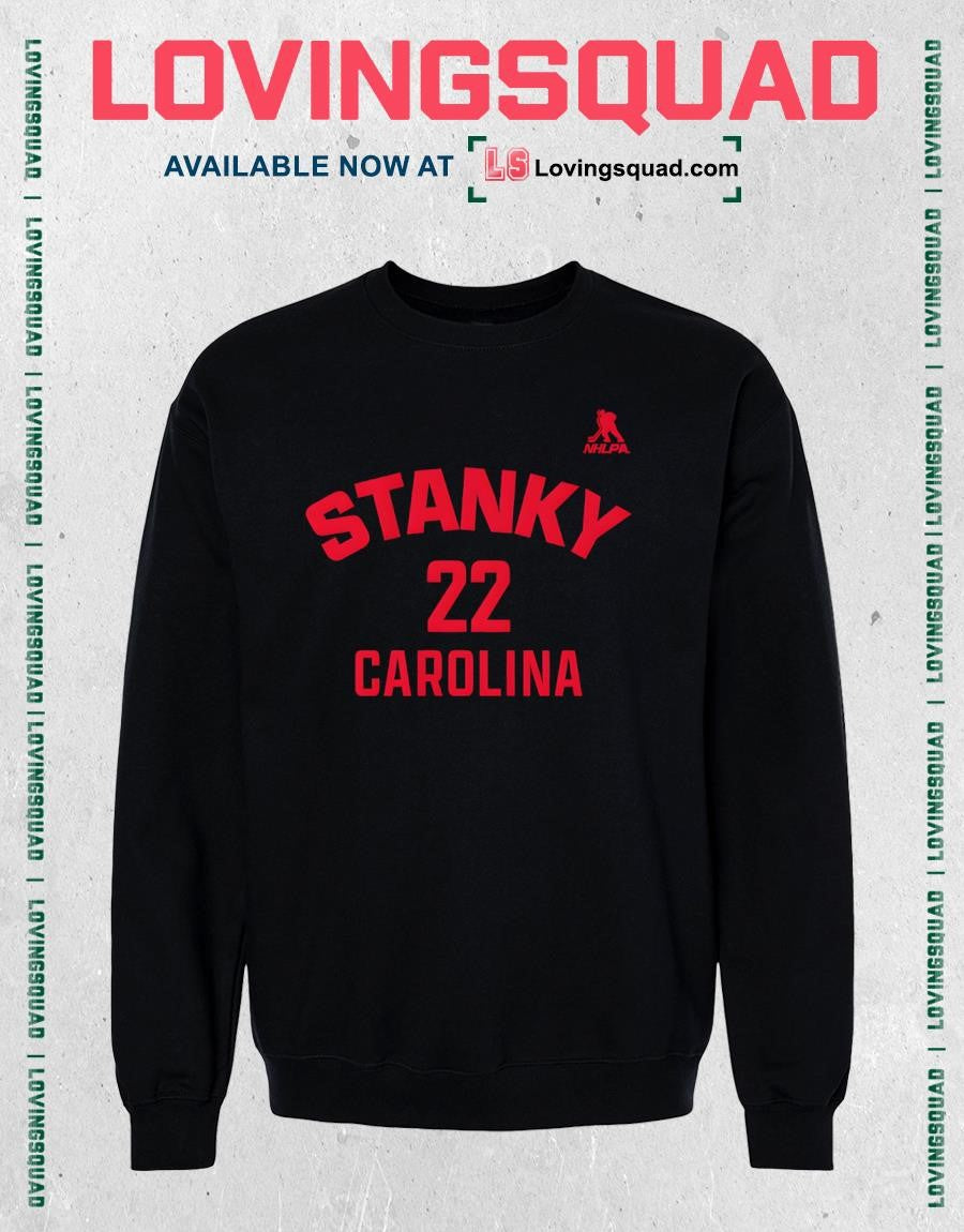 Logan Stankoven Carolina Name & Number Shirt