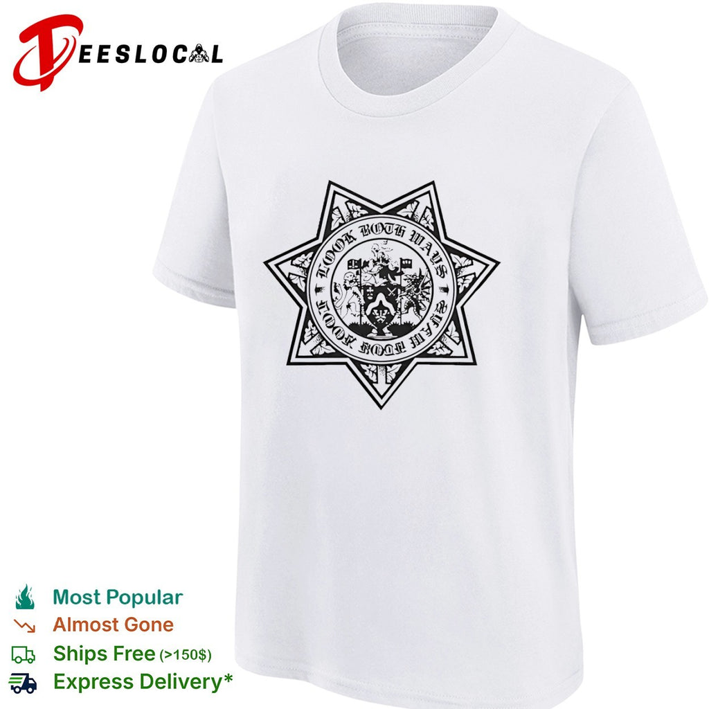 Look Both Ways Heraldic Coat of Arms Crest Shield Lion Dragon Badge Symbol shirt