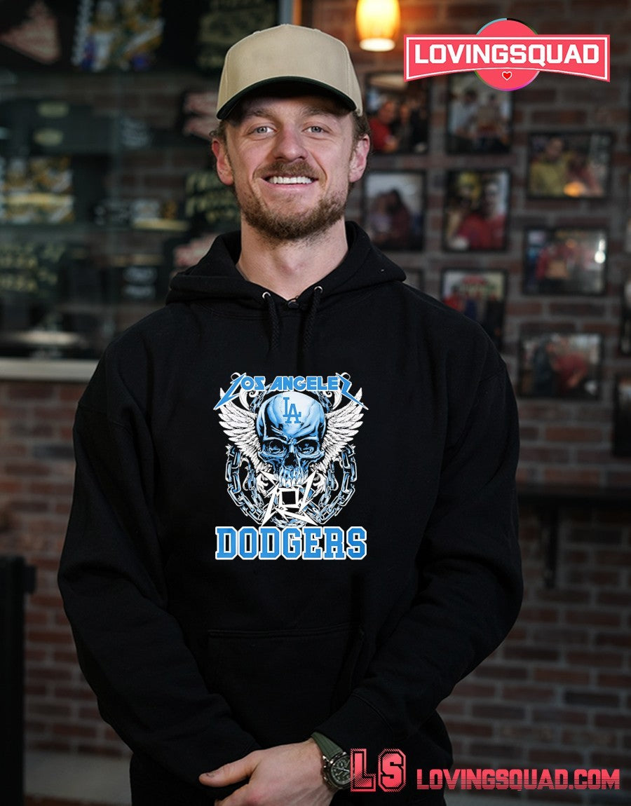 Los Angeles Dodgers Skull Graphic Shirt