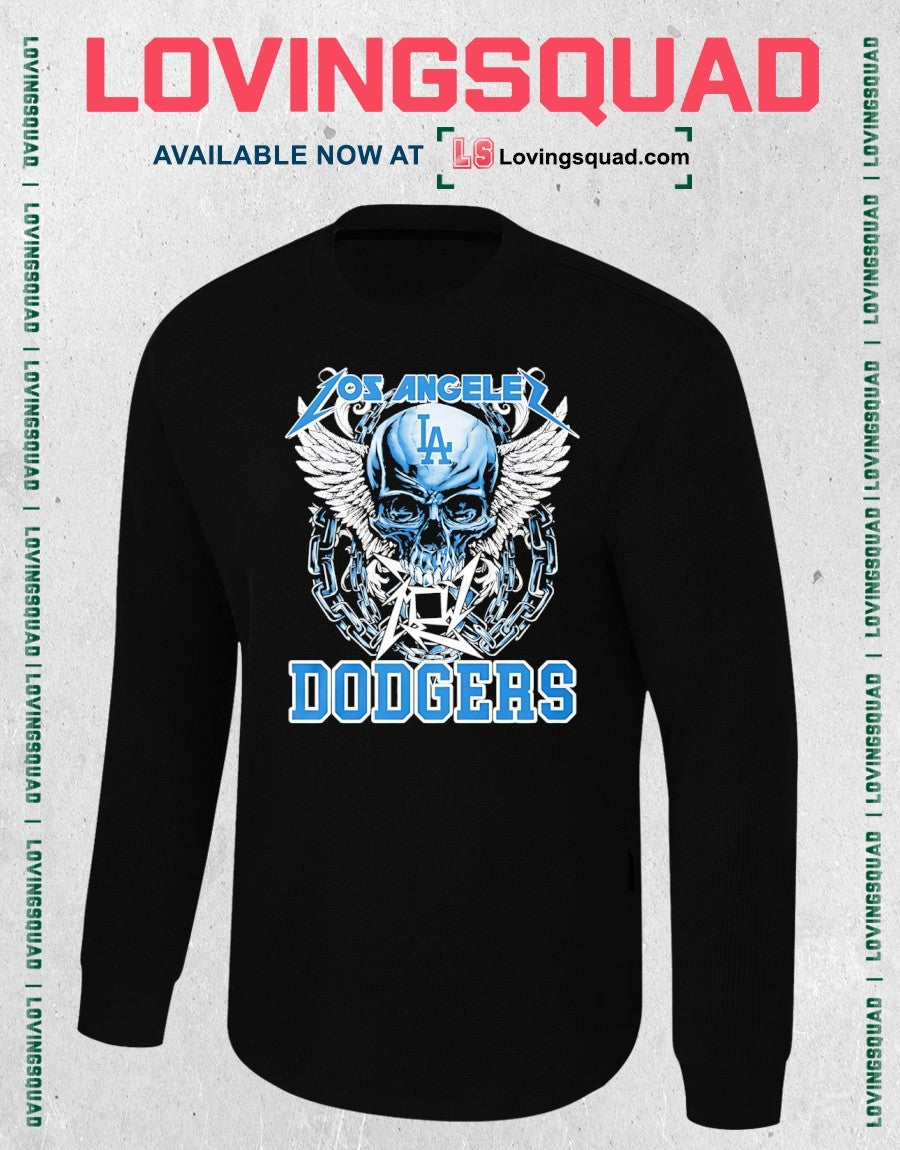Los Angeles Dodgers Skull Graphic Shirt
