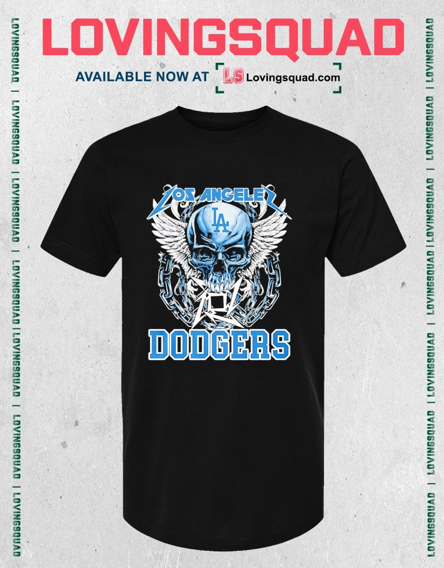 Los Angeles Dodgers Skull Graphic Shirt