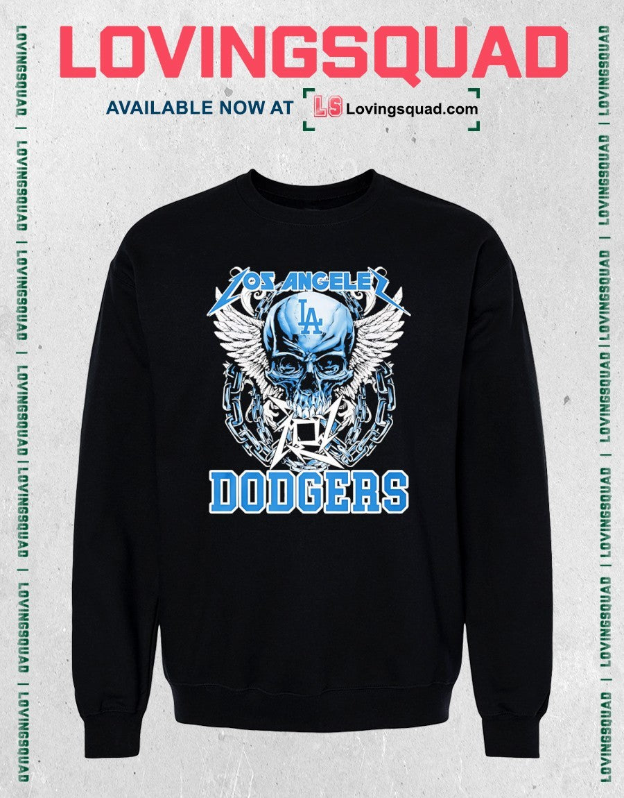 Los Angeles Dodgers Skull Graphic Shirt