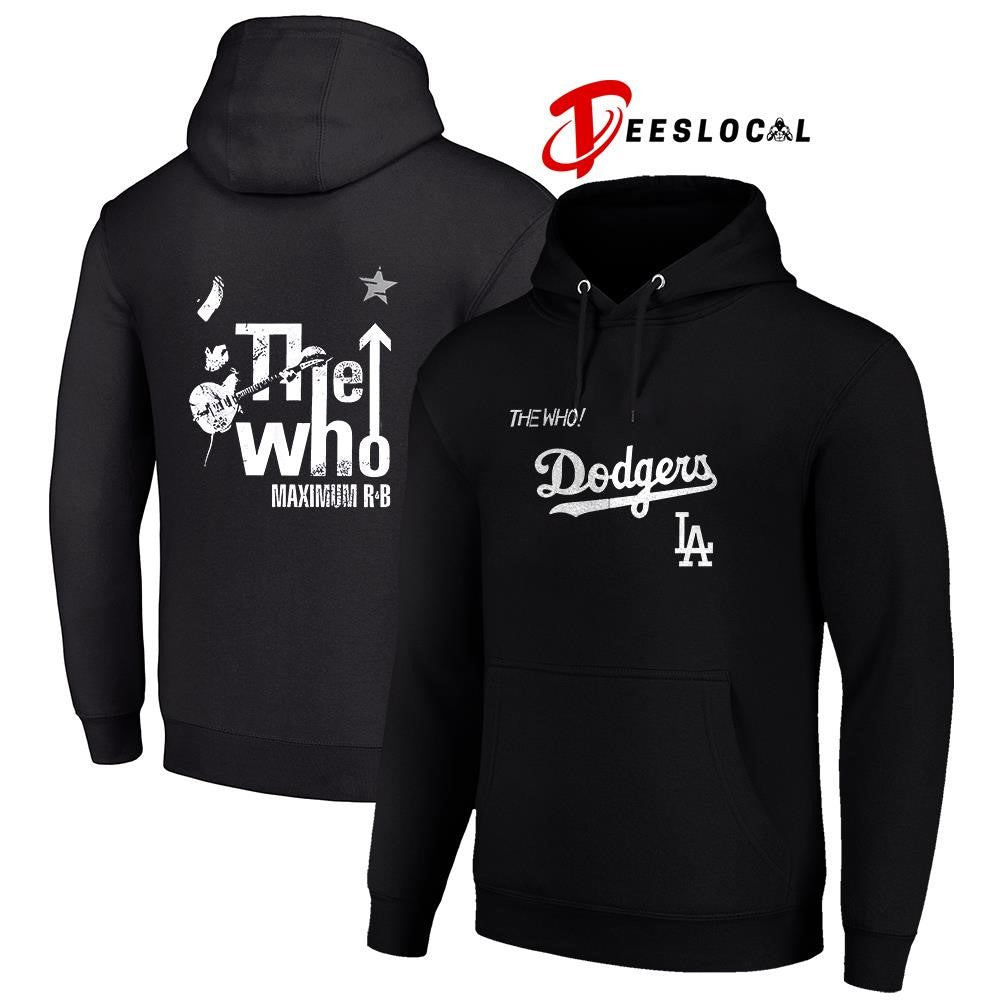Los Angeles Dodgers The Who Maximum R B North American Farewell tour graphic shirt