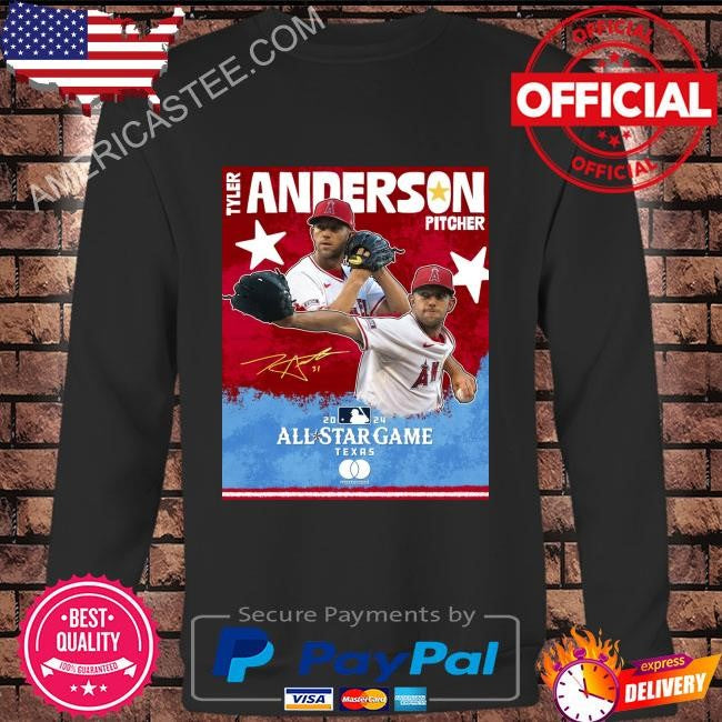 Los angeles angels congratulations to tyler anderson the midsummer classic shirt