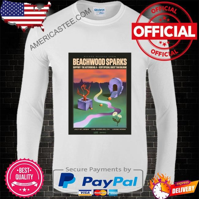 Los angeles ca july 27 2024 beachwood sparks tour poster shirt