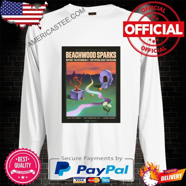 Los angeles ca july 27 2024 beachwood sparks tour poster shirt