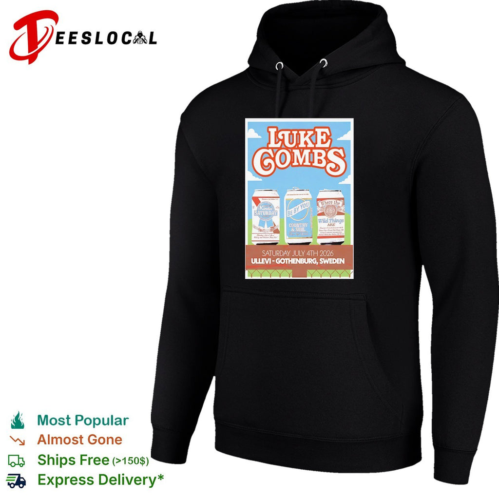 Luke Combs Gothenburg, Sweden Jul 4 2026 poster shirt