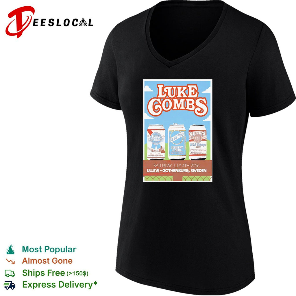 Luke Combs Gothenburg, Sweden Jul 4 2026 poster shirt