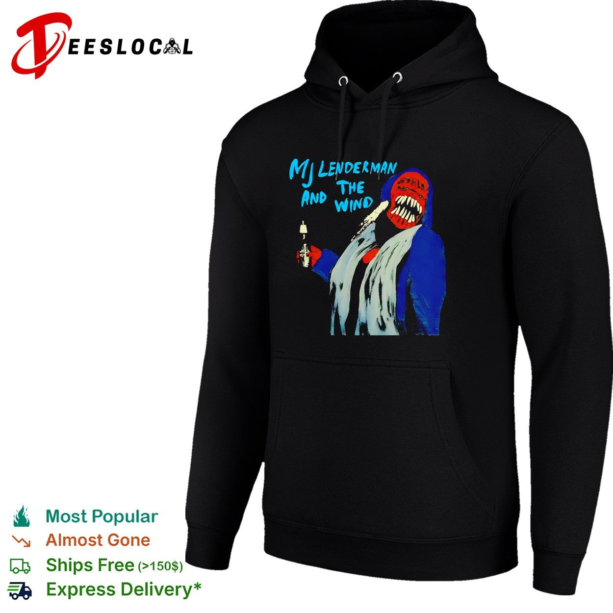 MJ Lenderman and the Wind monster holding bottle shirt