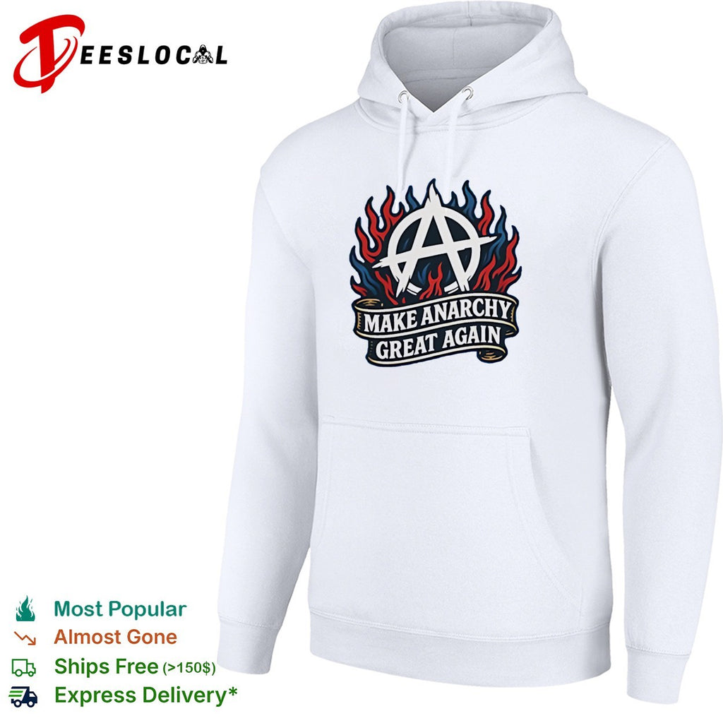 Make Anarchy Great Again anarchy symbol flames shirt